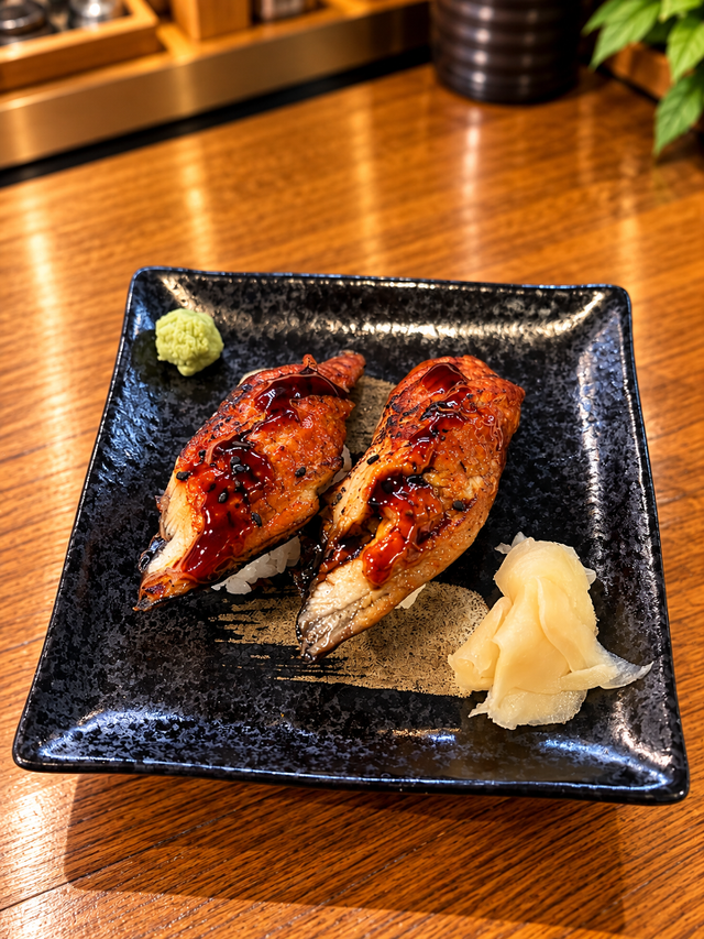 59. Seared Unagi.