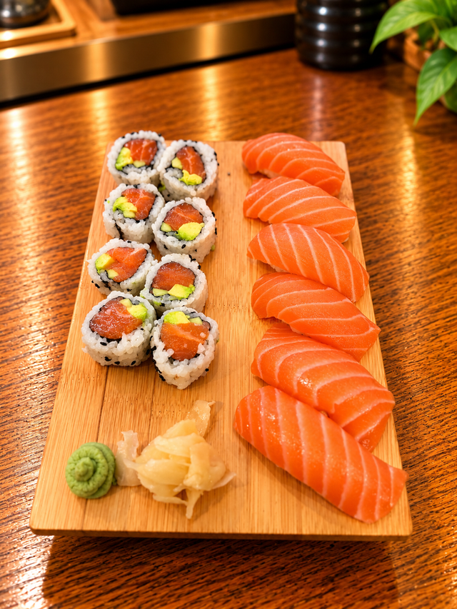 68. Salmon Nigiri Platter.